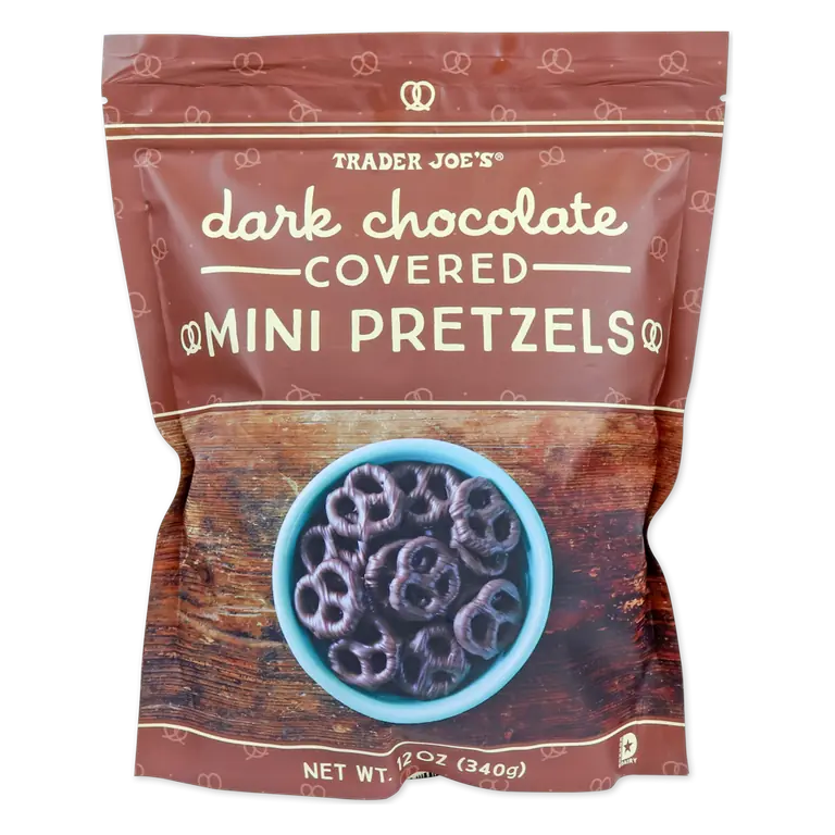 Dark Chocolate Covered Mini Pretzels
