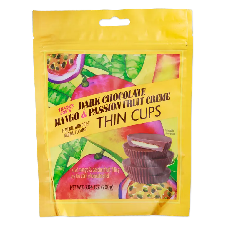 Dark Chocolate Mango & Passion Fruit Creme Thin Cups