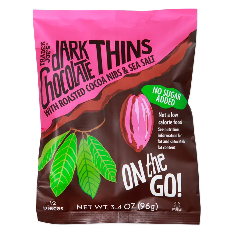 Dark Chocolate Thins On the Go! No Sugar Added