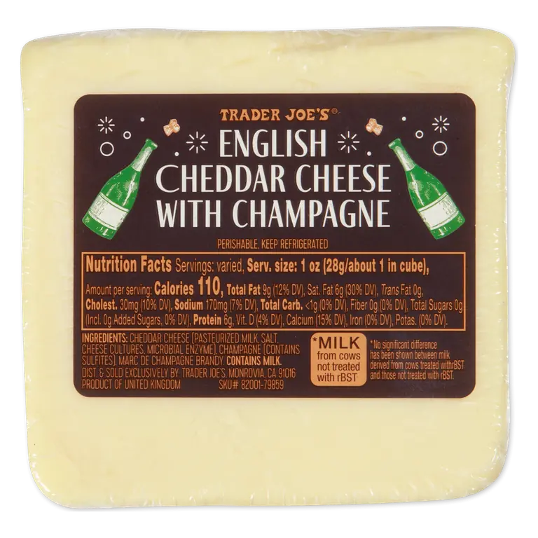 English Cheddar Cheese with Champagne