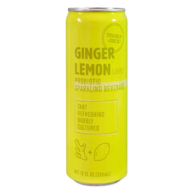 Ginger Lemon Probiotic Sparkling Beverage