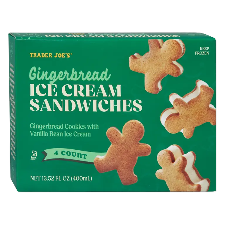 Gingerbread Ice Cream Sandwiches