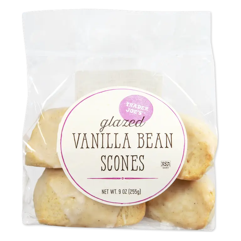 Glazed Vanilla Bean Scones