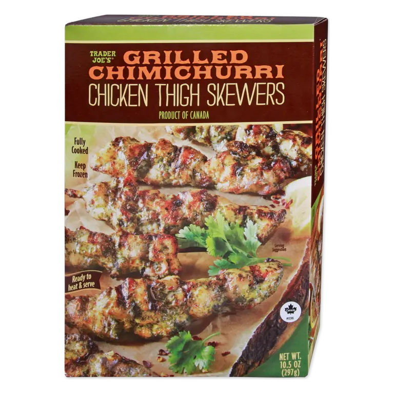 Grilled Chimichurri Chicken Thigh Skewers