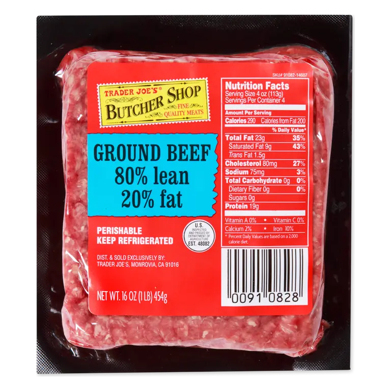 Ground Beef 80% lean /20% fat