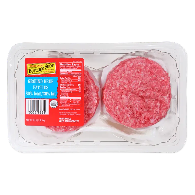 Ground Beef Patties 80/20
