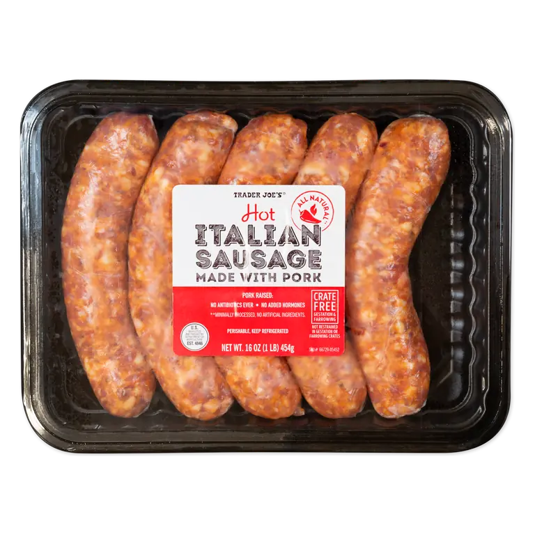 Hot Italian Sausage made with Pork