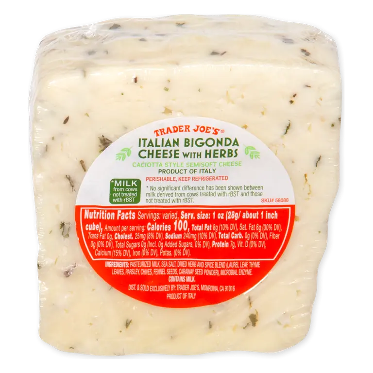 Italian Bigonda Cheese with Herbs