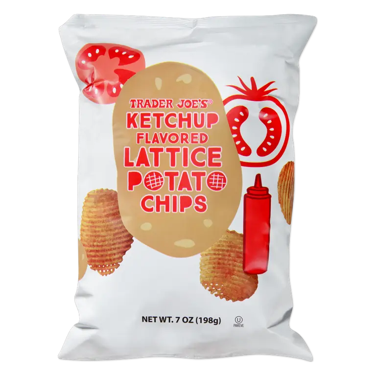 Ketchup Flavored Lattice Potato Chips