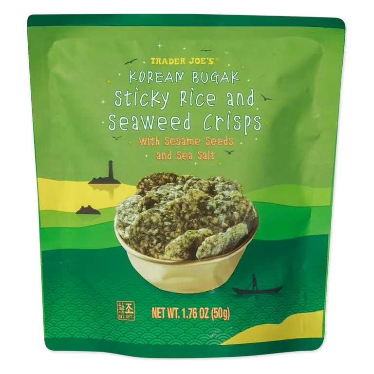 Korean Bugak Sticky Rice and Seaweed Crisps