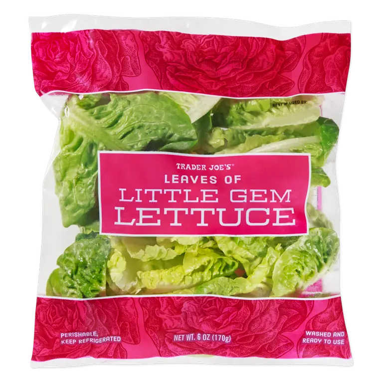 Leaves of Little Gem Lettuce