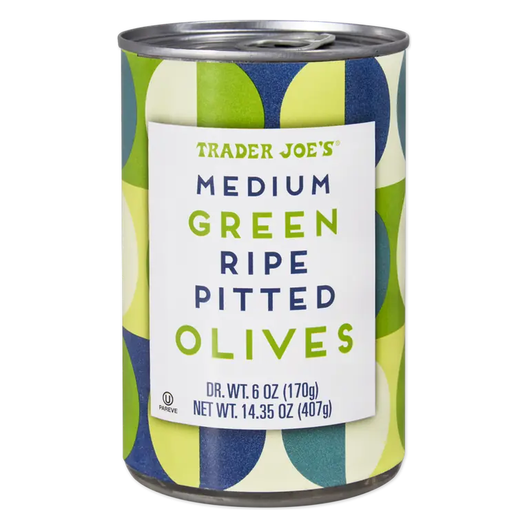 Medium Green Ripe Pitted Olives