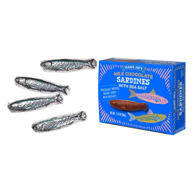 Milk Chocolate Sardines with Sea Salt