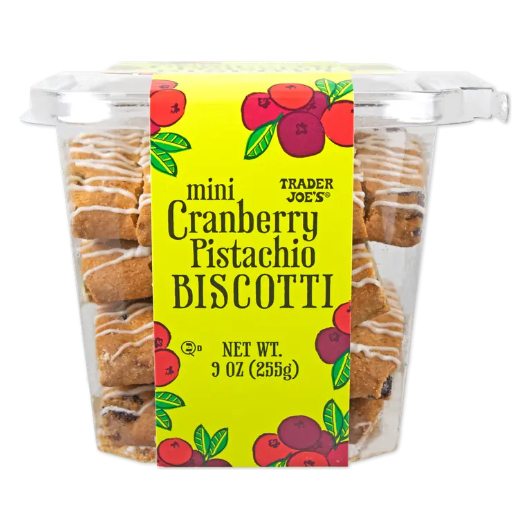 Mini Cranberry Pistachio Biscotti