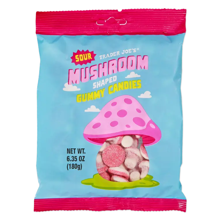 Mushroom Shaped Gummy Candies