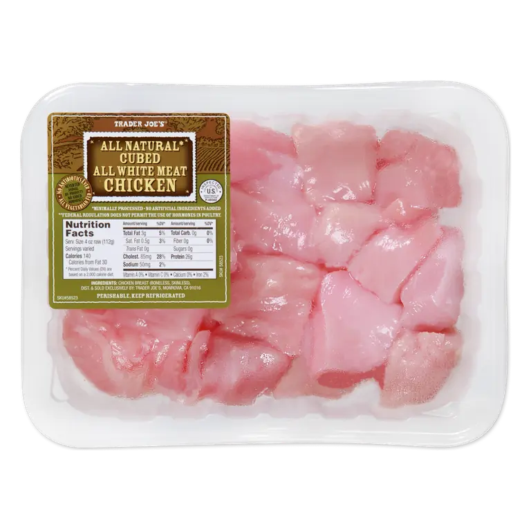 NATURAL CUBED CHICKEN BREAST