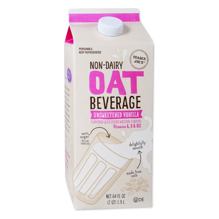Non-Dairy Oat Beverage Unsweetened Vanilla