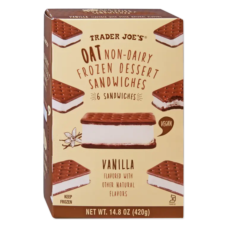 Oat Non-Dairy Frozen Dessert Sandwiches