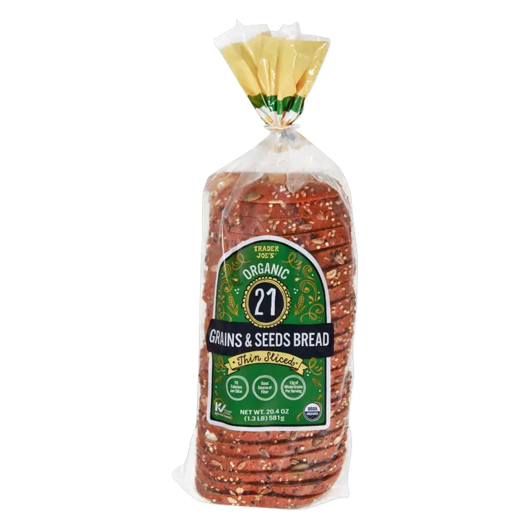 Organic 21 Grains & Seeds Bread Thin Sliced