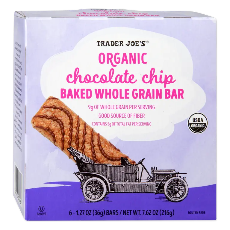 Organic Chocolate Chip Baked Whole Grain Bar