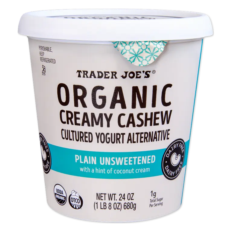 Organic Creamy Cashew Cultured Yogurt Alternative, Plain Unsweetened