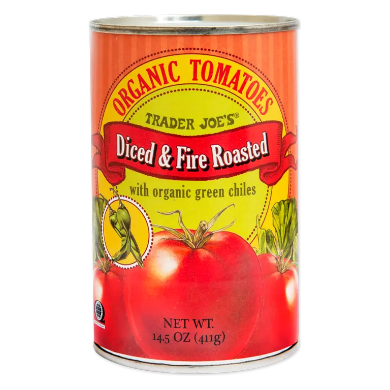 Organic Diced & Fire Roasted Tomatoes with Green Chiles