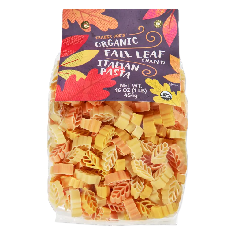 Organic Fall Leaf Shaped Italian Pasta