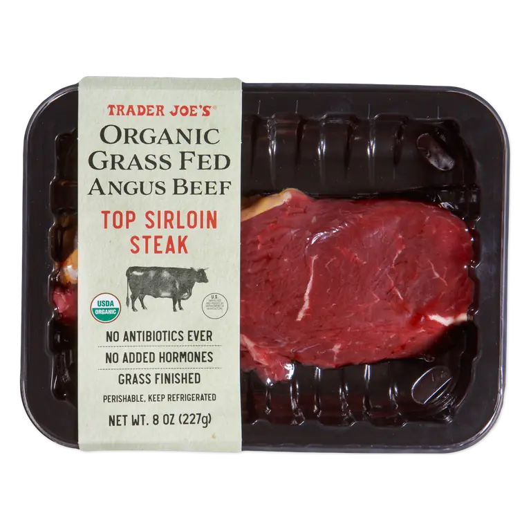 Organic Grass Fed Top Sirloin Steak