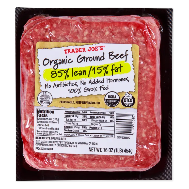 Organic Ground Beef 85/15