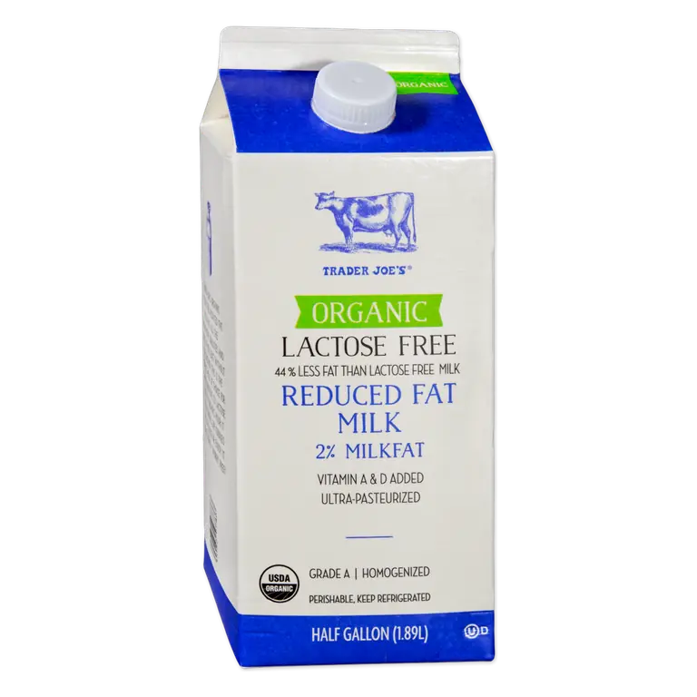 Organic Lactose Free Reduced Fat Milk