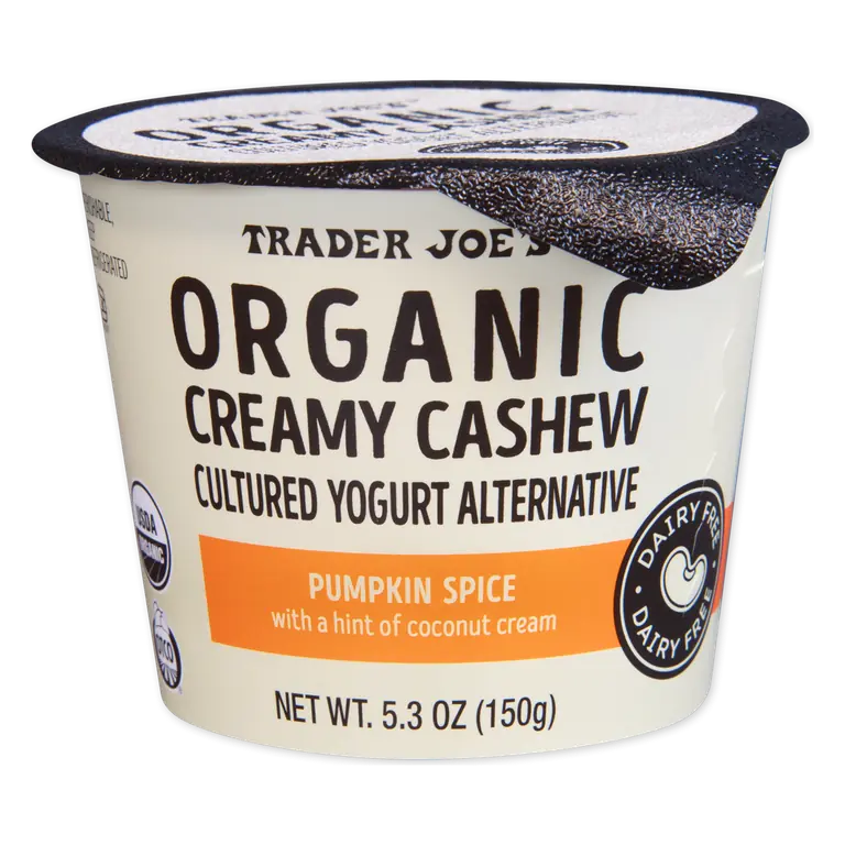 Organic Pumpkin Spice Creamy Cashew Yogurt Alternative