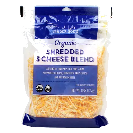 Organic Shredded 3 Cheese Blend