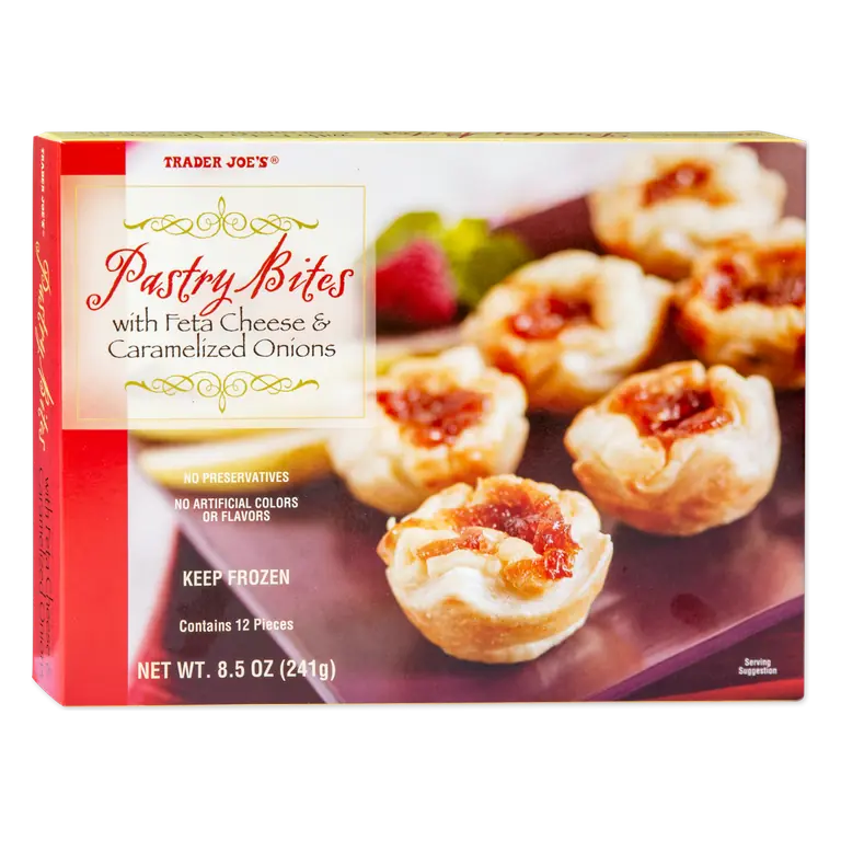 Pastry Bites Feta Cheese & Caramelized Onions