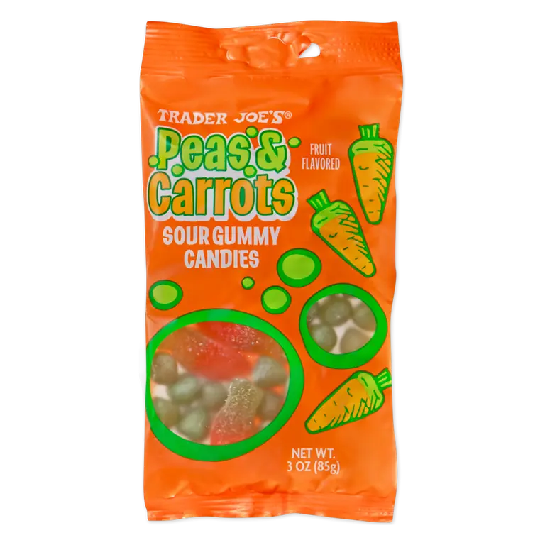Peas & Carrots Sour Gummy Candies