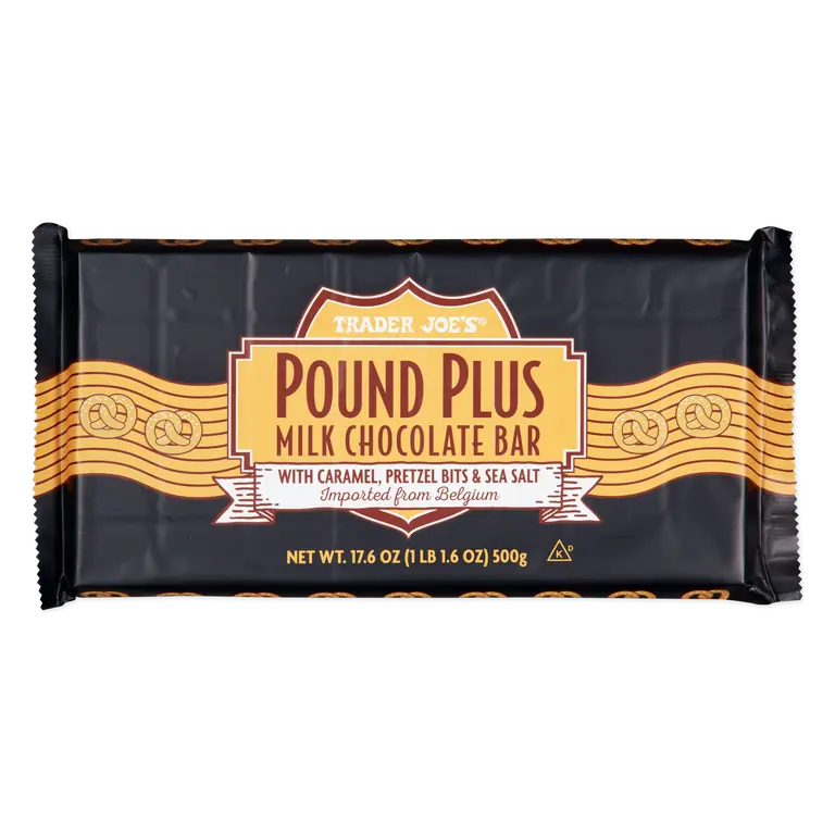 Pound Plus Milk Chocolate Bar with Caramel, Pretzel, Sea Salt