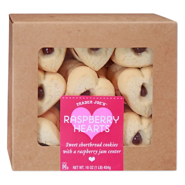 Raspberry Hearts Cookies