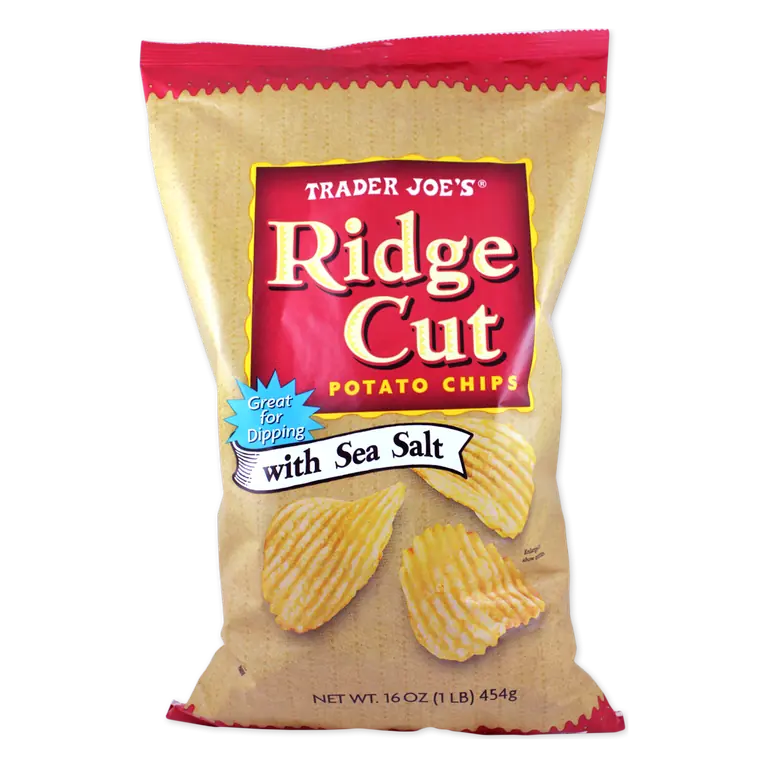 Ridge Cut Potato Chips with Sea Salt