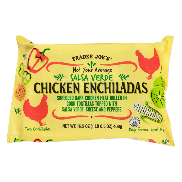 Salsa Verde Chicken Enchiladas