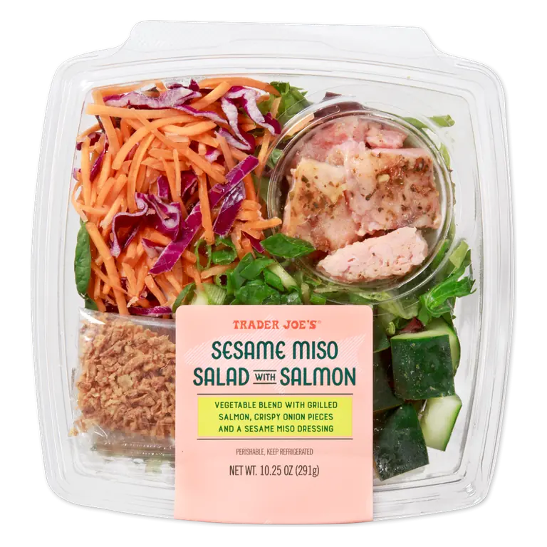 Sesame Miso Salad with Salmon