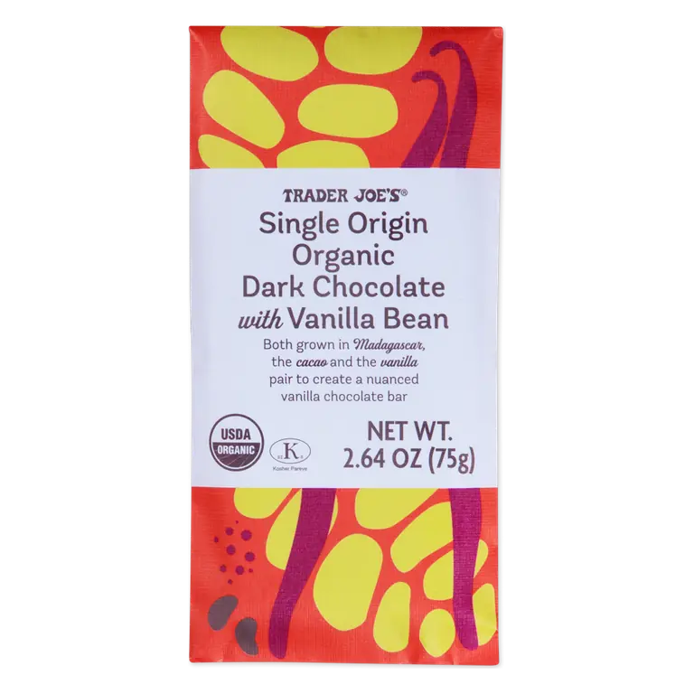 Single Origin Organic Dark Chocolate with Vanilla Bean
