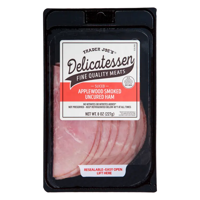 Sliced Applewood Smoked Uncured Ham