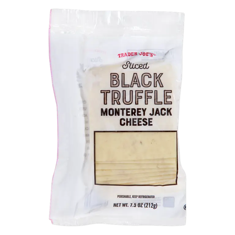 Sliced Black Truffle Monterey Jack Cheese