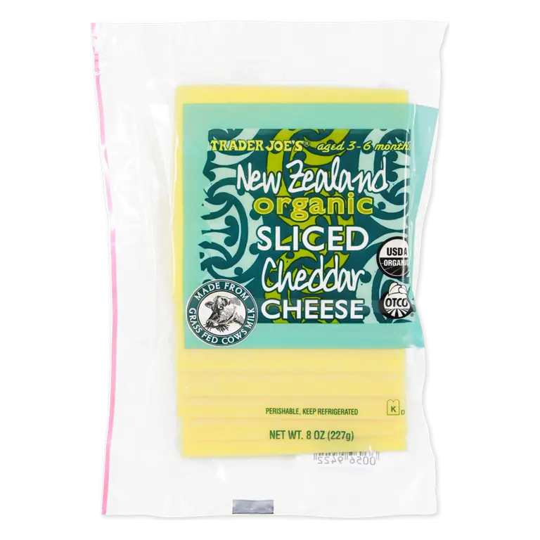 Sliced New Zealand Organic Cheddar