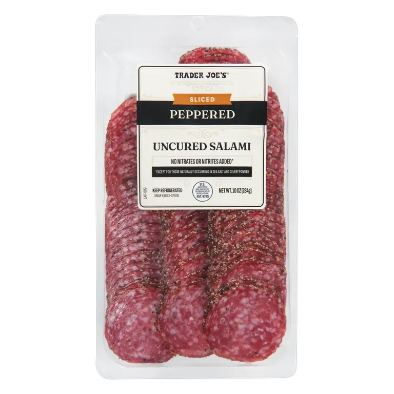 Sliced Peppered Uncured Salami