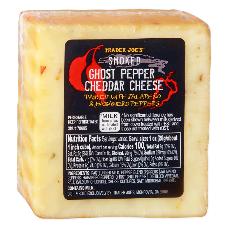 Smoked Ghost Pepper Cheddar Cheese