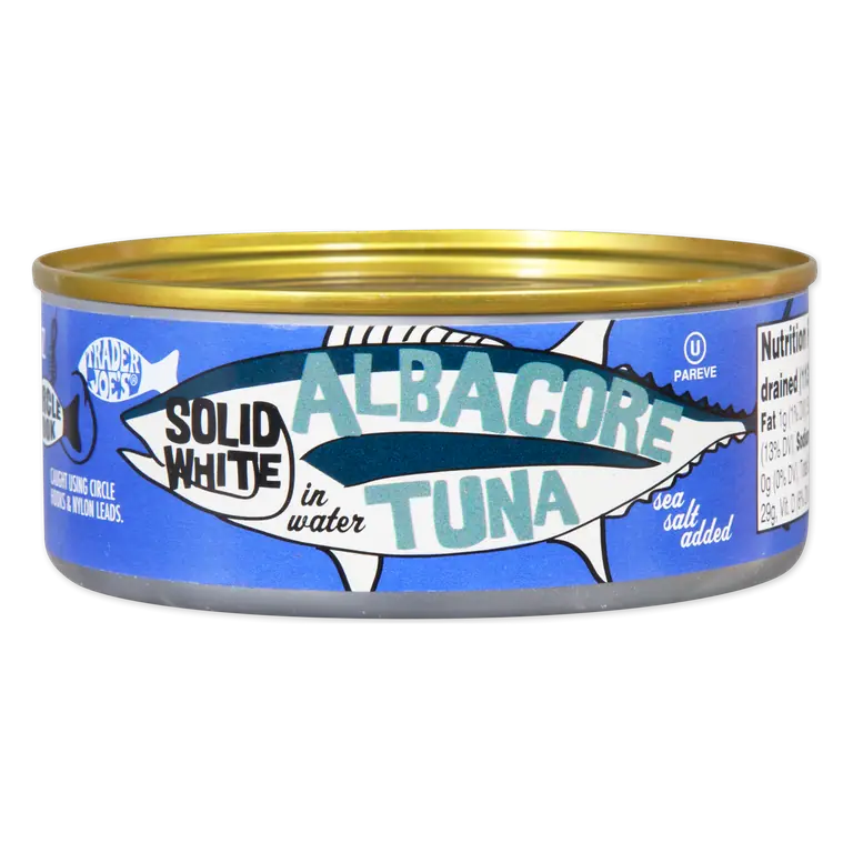 Solid White Albacore Tuna in Water Sea Salt Added