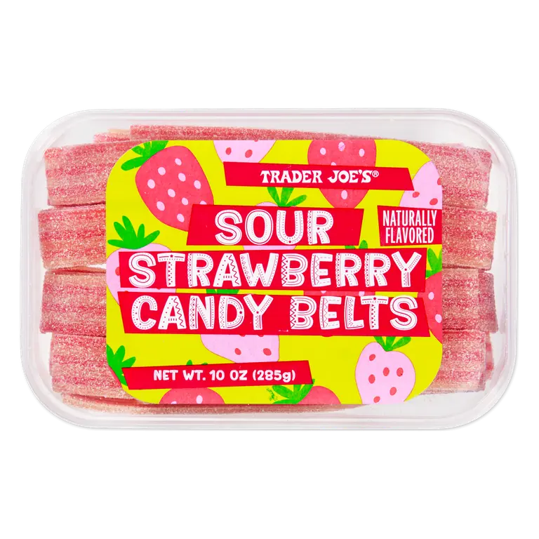 Sour Strawberry Candy Belts