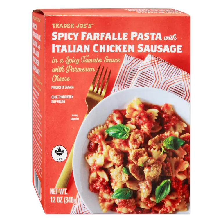 Spicy Farfalle Pasta with Italian Chicken Sausage