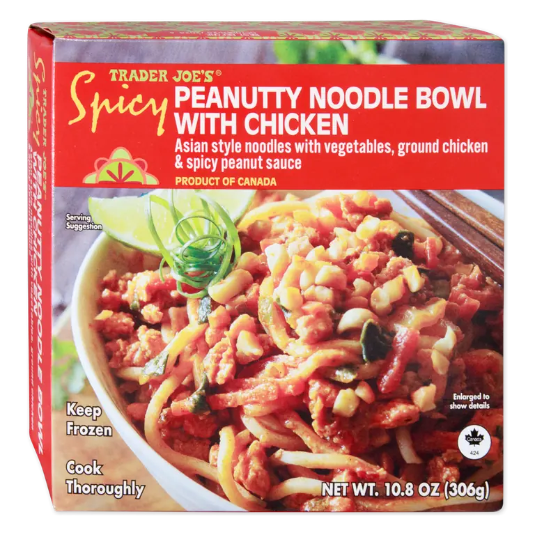 Spicy Peanutty Noodle Bowl with Chicken