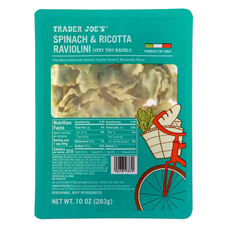 Spinach & Ricotta Raviolini